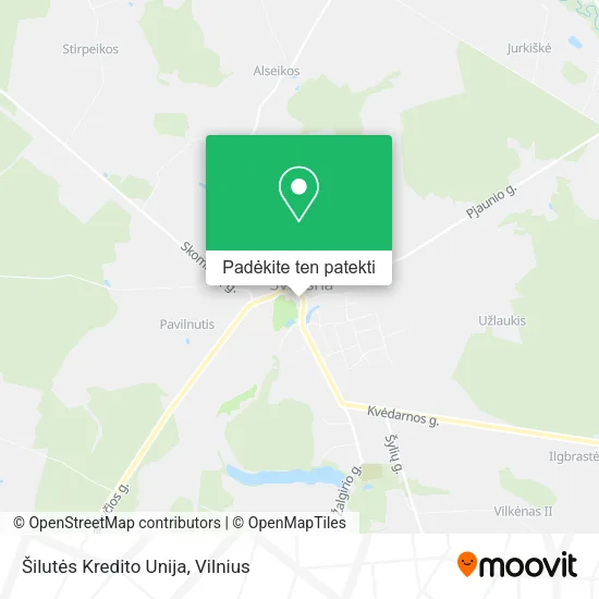 Šilutės Kredito Unija žemėlapis