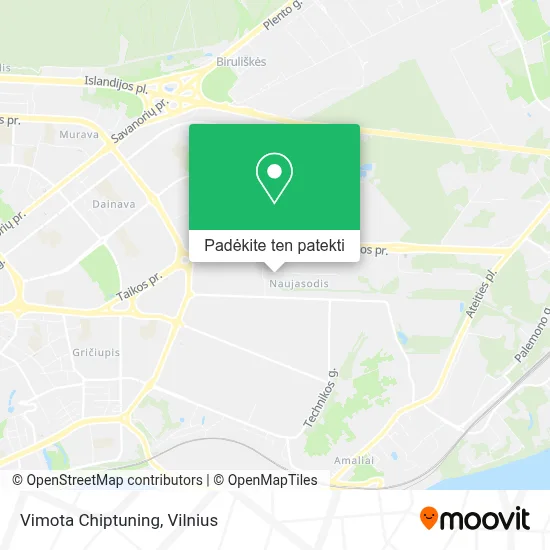 Vimota Chiptuning žemėlapis