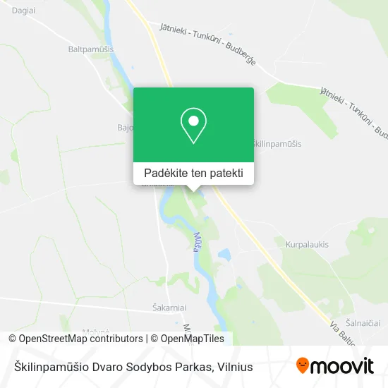 Škilinpamūšio Dvaro Sodybos Parkas žemėlapis