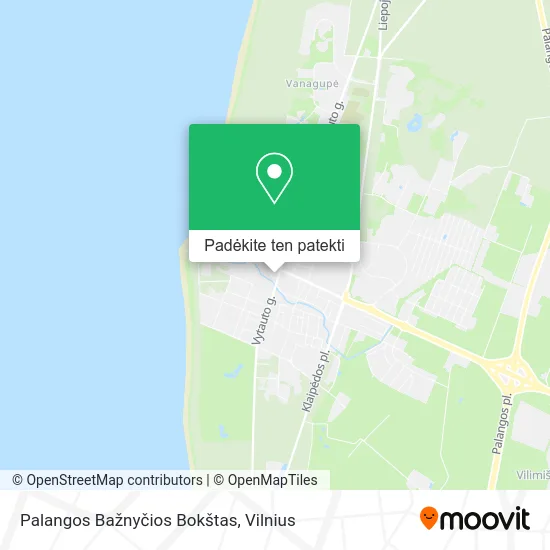 Palangos Bažnyčios Bokštas žemėlapis