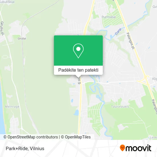 Park+Ride žemėlapis