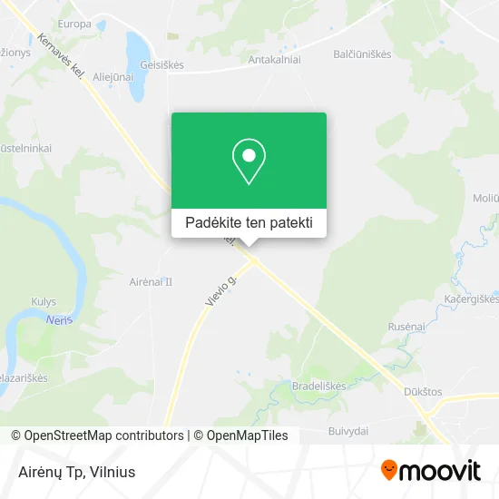 Airėnų Tp žemėlapis