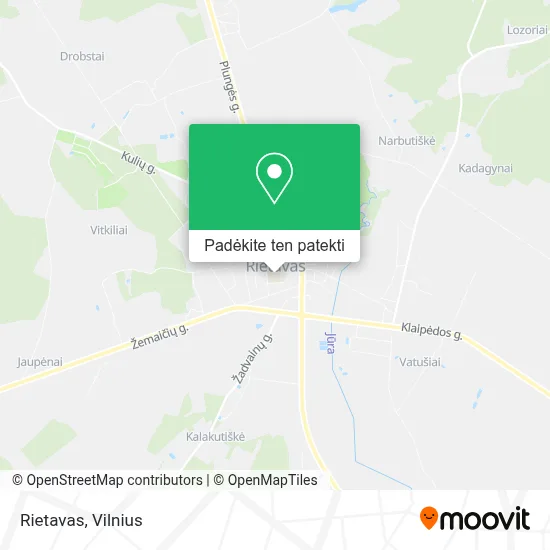 Rietavas žemėlapis