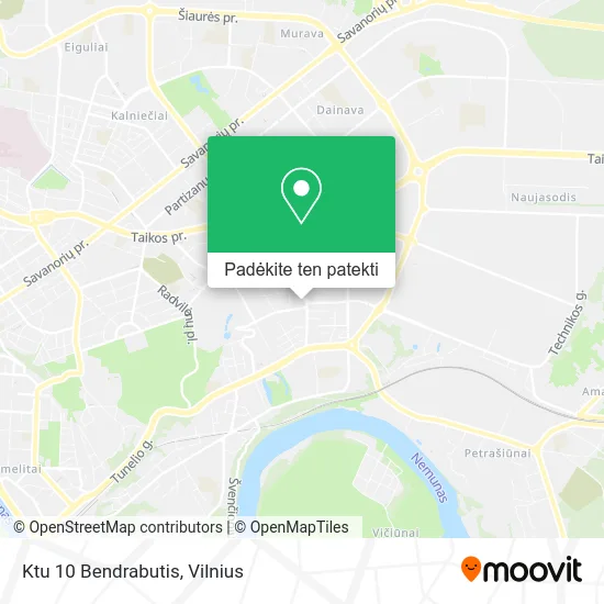Ktu 10 Bendrabutis žemėlapis