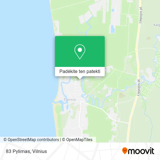 83 Pylimas žemėlapis