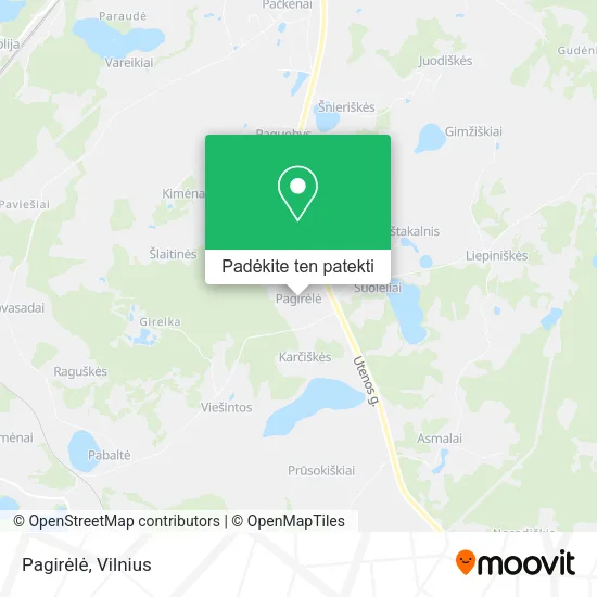 Pagirėlė žemėlapis