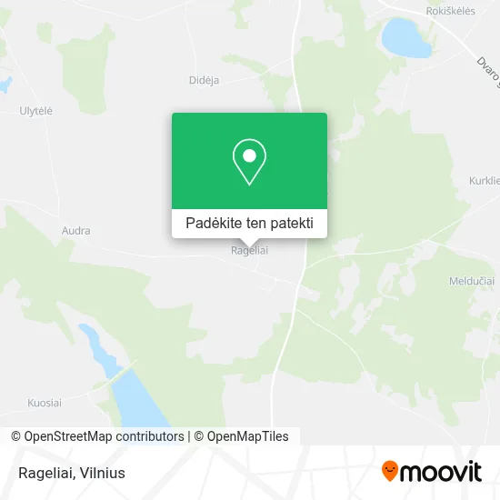 Rageliai žemėlapis