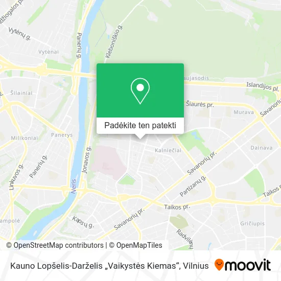 Kauno Lopšelis-Darželis „Vaikystės Kiemas“ žemėlapis