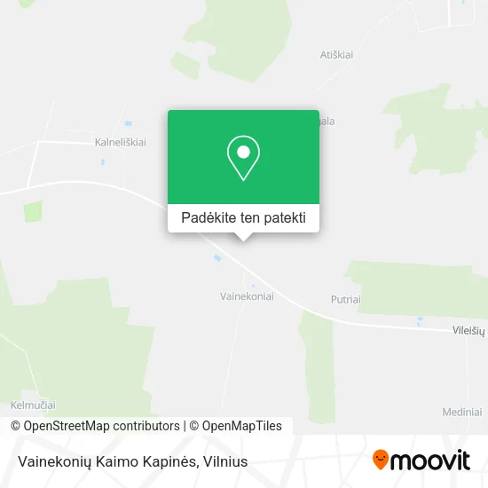 Vainekonių Kaimo Kapinės žemėlapis