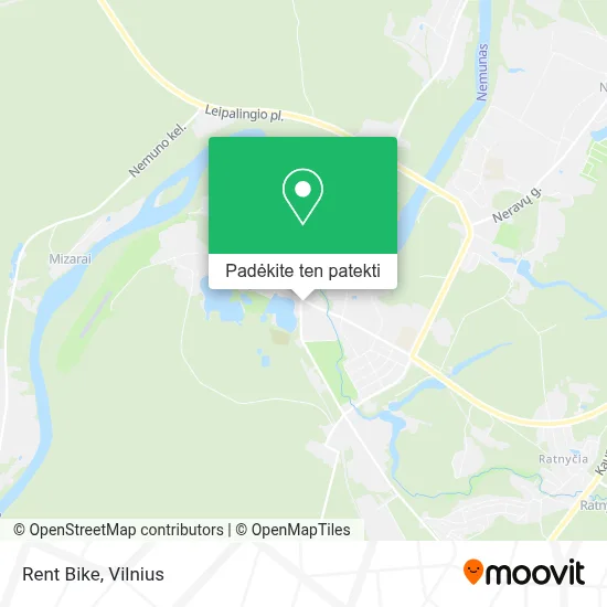 Rent Bike žemėlapis