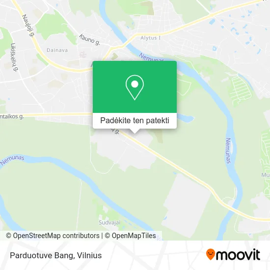 Parduotuve Bang žemėlapis