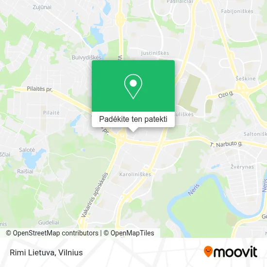 Rimi Lietuva žemėlapis