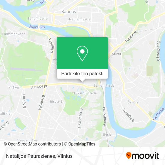 Natalijos Paurazienes žemėlapis