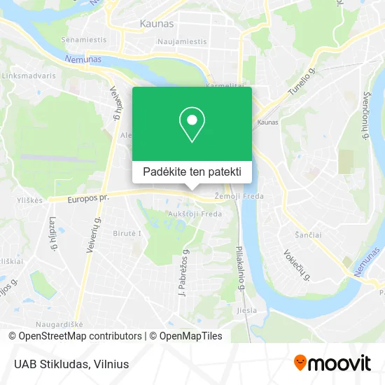 UAB Stikludas žemėlapis