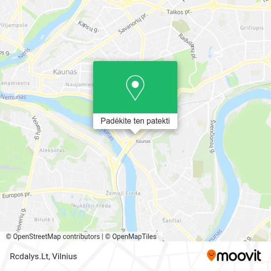 Rcdalys.Lt žemėlapis