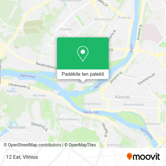 12 Eat žemėlapis
