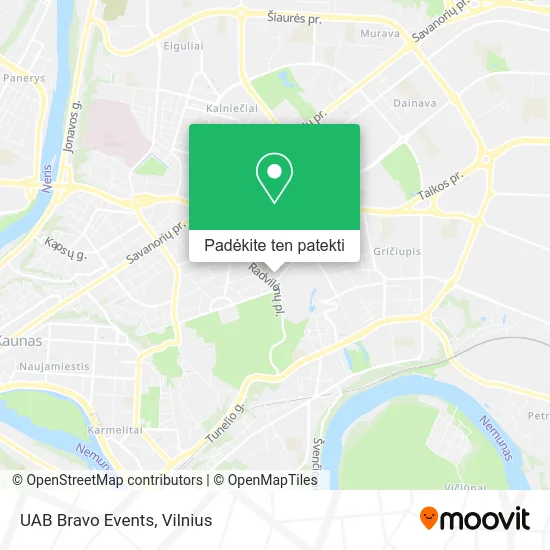 UAB Bravo Events žemėlapis