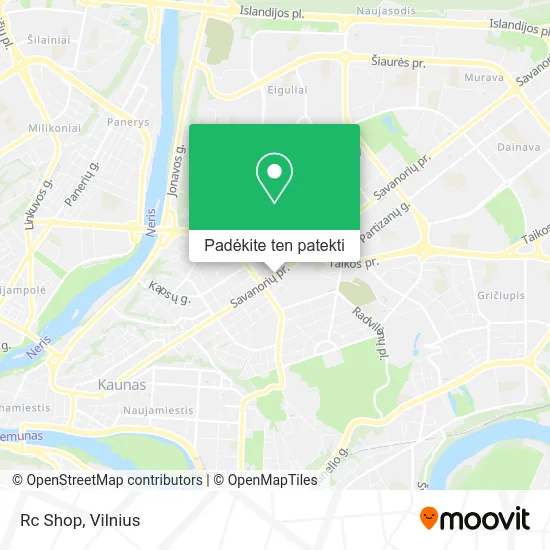 Rc Shop žemėlapis