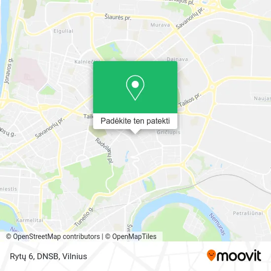 Rytų 6, DNSB žemėlapis