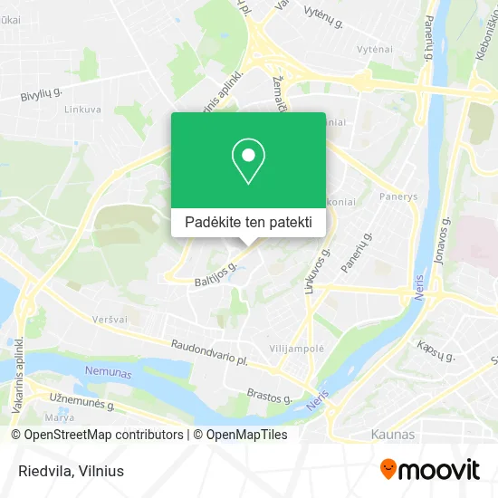 Riedvila žemėlapis