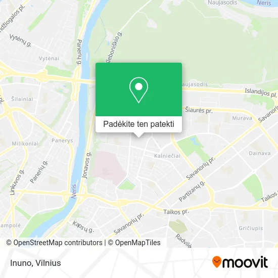 Inuno žemėlapis