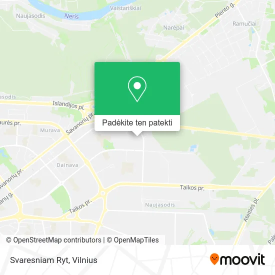 Svaresniam Ryt žemėlapis