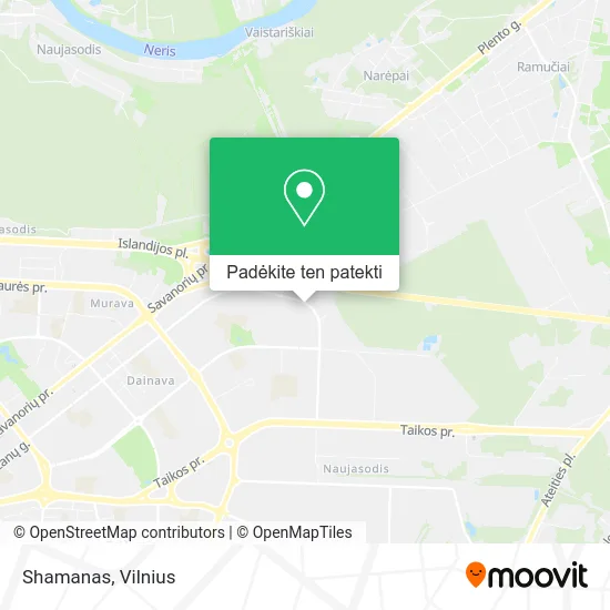 Shamanas žemėlapis