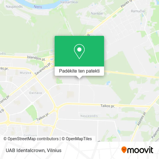 UAB Identalcrown žemėlapis