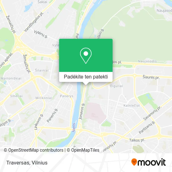 Traversas žemėlapis