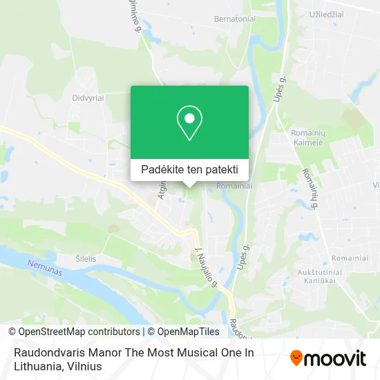 Raudondvaris Manor The Most Musical One In Lithuania žemėlapis