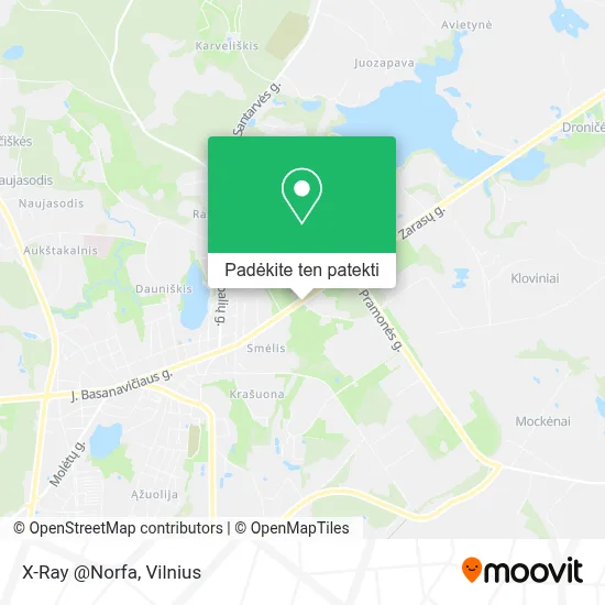 X-Ray @Norfa žemėlapis