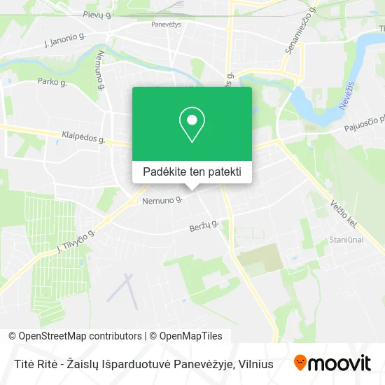 Titė Ritė - Žaislų Išparduotuvė Panevėžyje žemėlapis