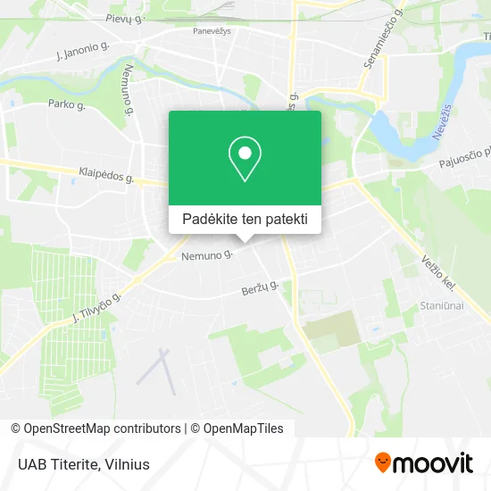 UAB Titerite žemėlapis
