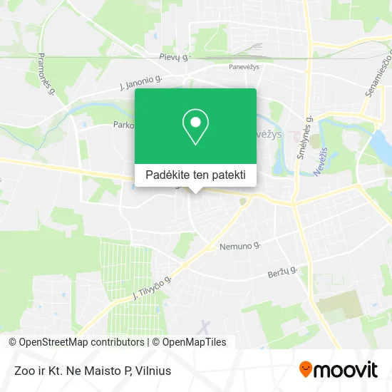 Zoo ir Kt. Ne Maisto P žemėlapis