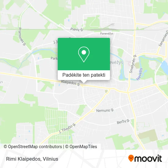 Rimi Klaipedos žemėlapis