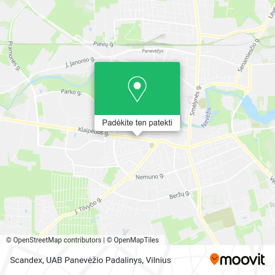Scandex, UAB Panevėžio Padalinys žemėlapis