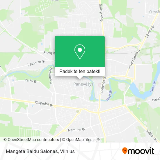 Mangeta Baldu Salonas žemėlapis