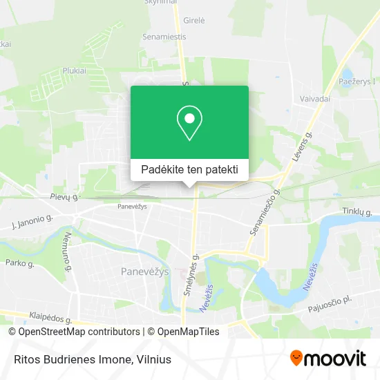 Ritos Budrienes Imone žemėlapis