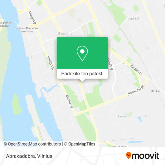 Abrakadabra žemėlapis