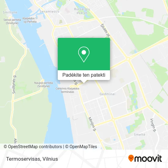 Termoservisas žemėlapis