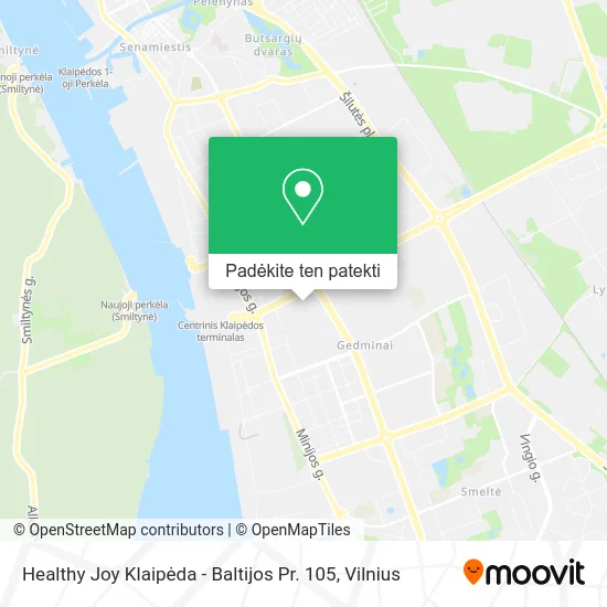 Healthy Joy Klaipėda - Baltijos Pr. 105 žemėlapis