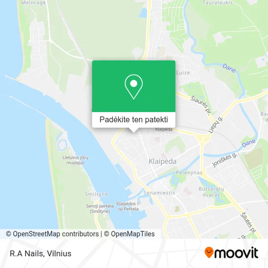 R.A Nails žemėlapis