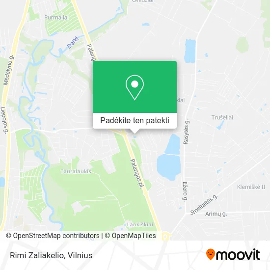 Rimi Zaliakelio žemėlapis