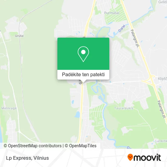 Lp Express žemėlapis