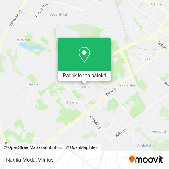 Nadiia Moda žemėlapis