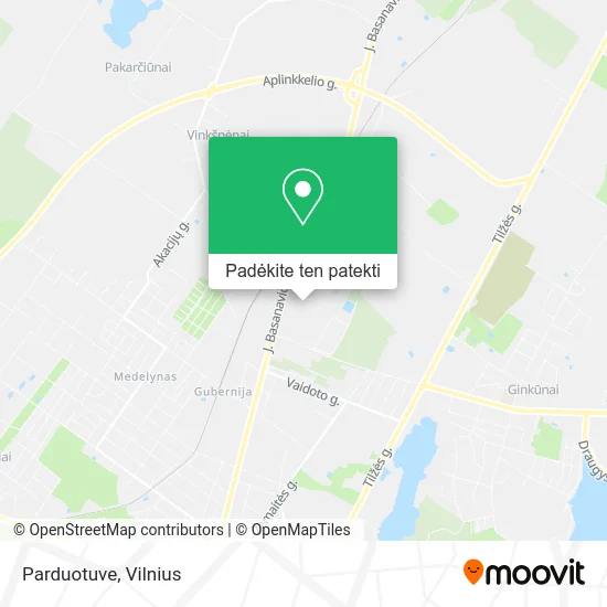 Parduotuve žemėlapis