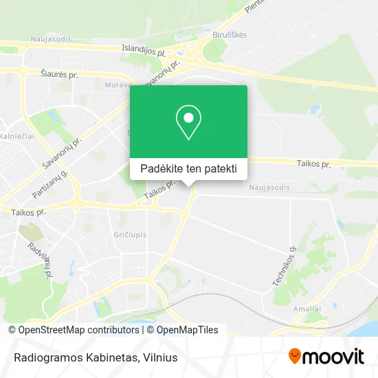 Radiogramos Kabinetas žemėlapis