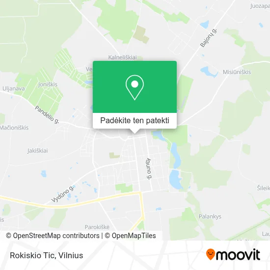 Rokiskio Tic žemėlapis