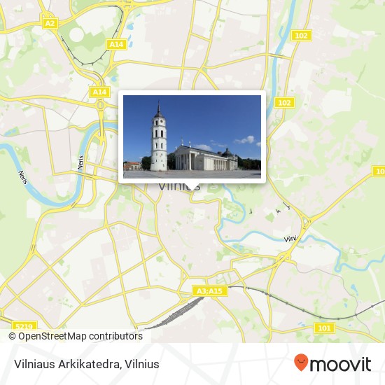 Vilniaus Arkikatedra žemėlapis