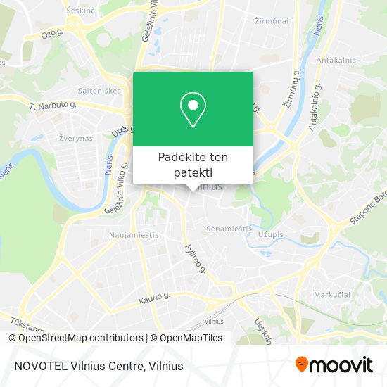 NOVOTEL Vilnius Centre žemėlapis